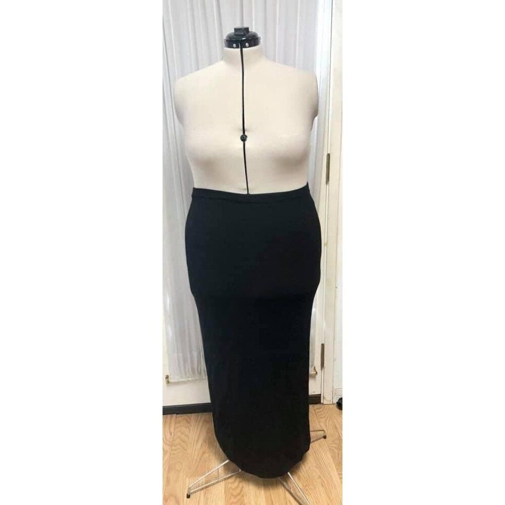 Jessica Holbrook. Size Large black maxi skirt with slit.